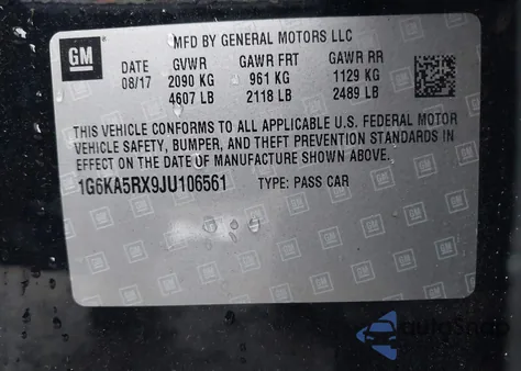 2018 Cadillac Ct6 Standard from USA, damaged, VIN 1G6KA5RX9JU106561